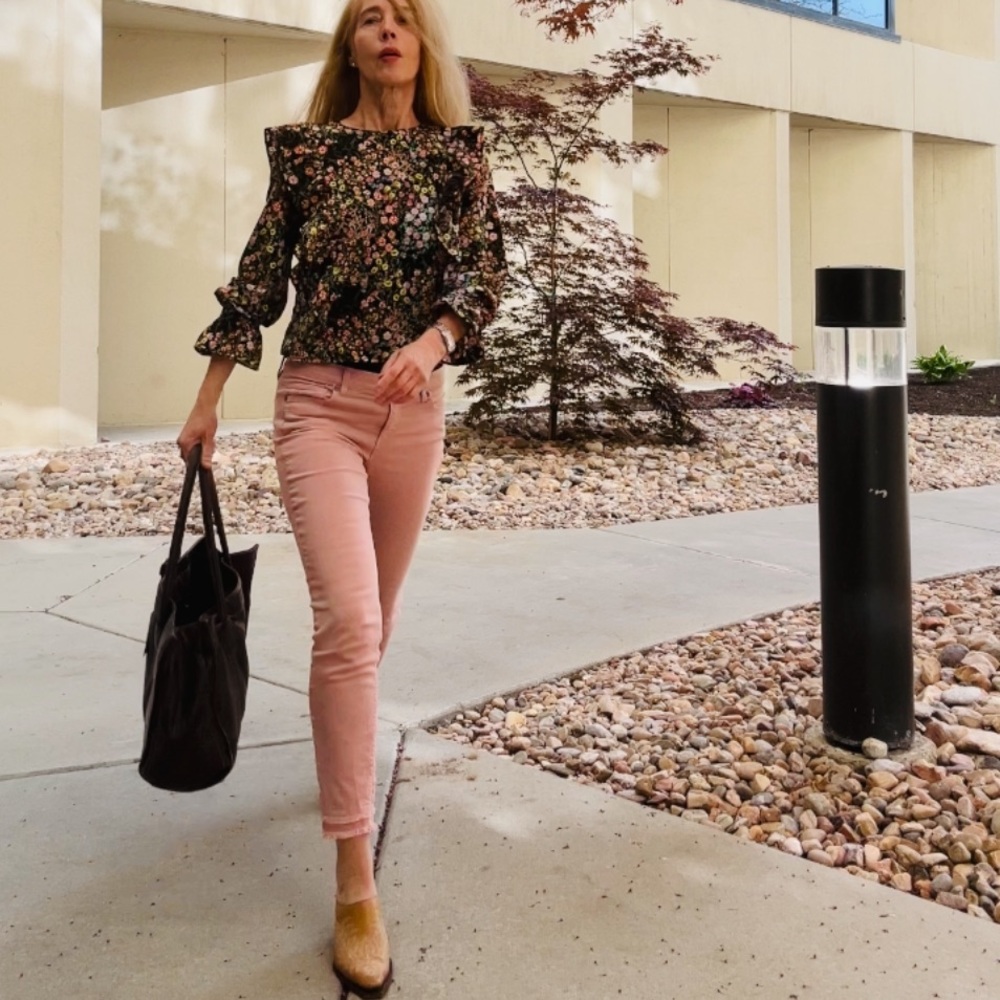 LOFT Blush Pink Denim Pants